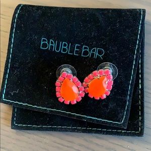 Baublebar Neon Pink and Orange Stud Earrings
